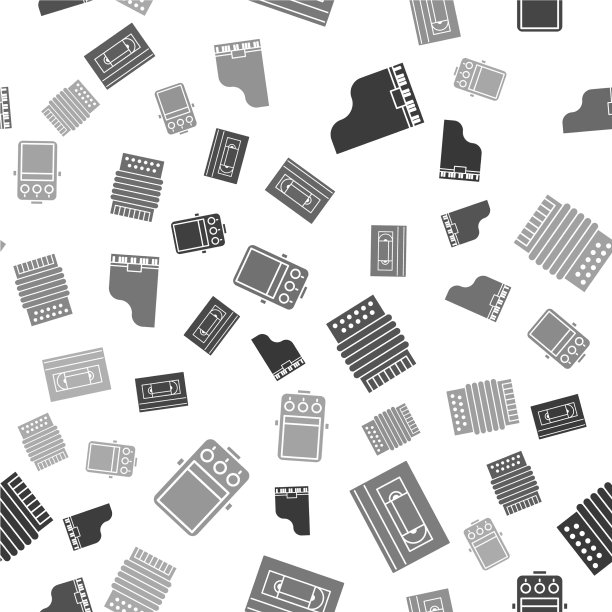 设置三角钢琴VHS录像带音乐图片下载