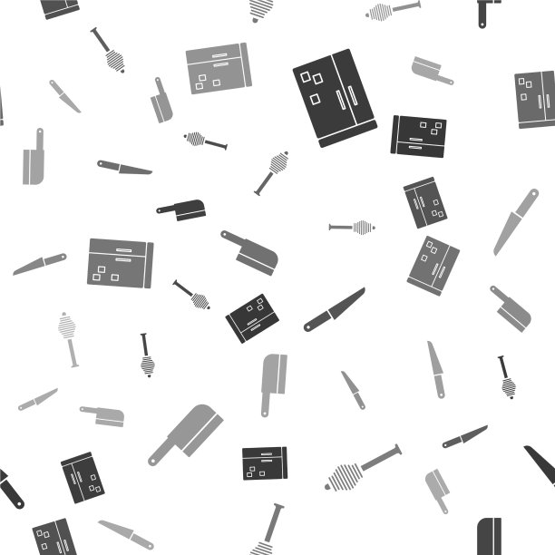 冰箱里放好蜂蜜勺和木棍刀图片下载