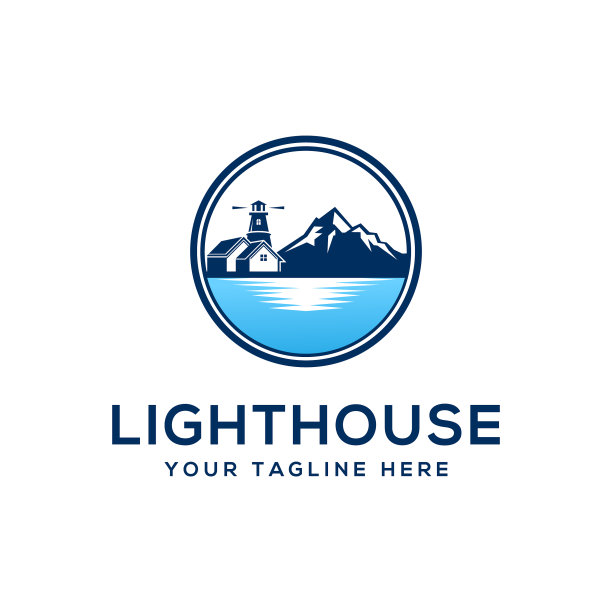 灯塔标志设计模板图片下载