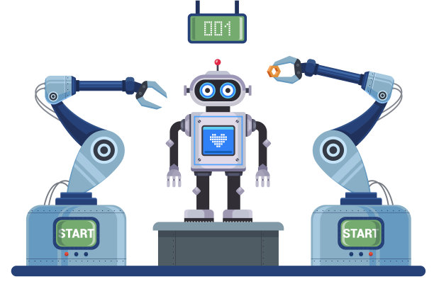 用于装配机器人的机械化输送机图片下载