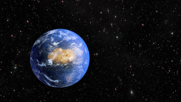 地球和非洲大陆，3D渲染图片下载