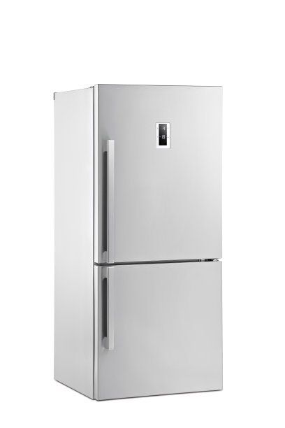 灰色冰箱与剪接路径素材图片