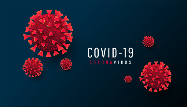 Covid - 19冠状病毒文本和3d感染细胞图片下载