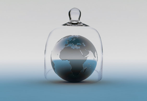 因冠状病毒感染而被封锁或隔离的概念。图片下载