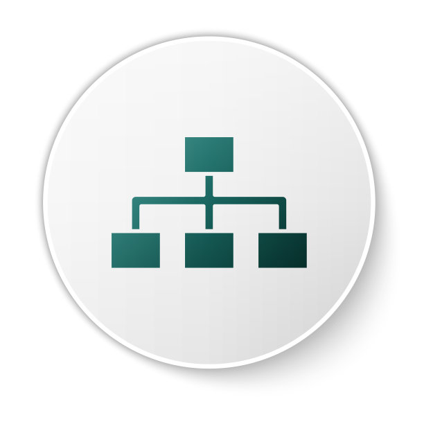 绿色业务层次组织结构图图片下载