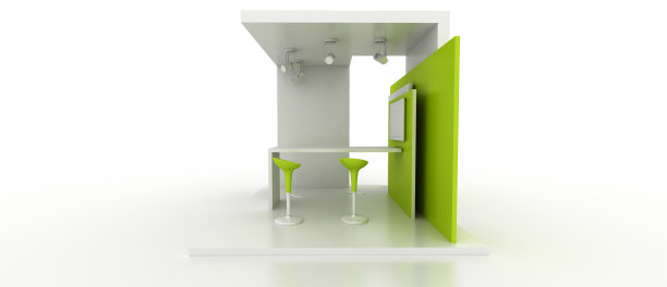 空白展位，空间插画拷贝，原创设计3d效实图图片下载