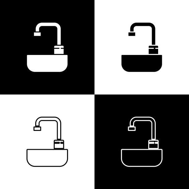 设置面盆与水龙头图标隔离图片下载