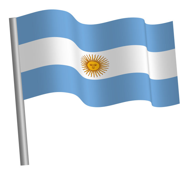 阿根廷国旗挥舞着图片下载