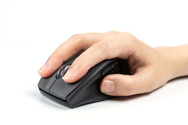 手用鼠标在白色背景图片下载
