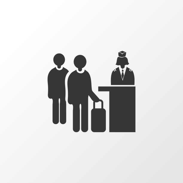 机场接待图标象征优质图片下载