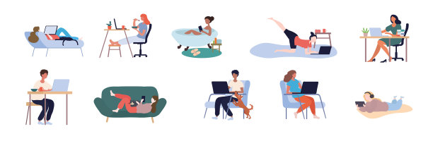 让人们在家工作图片下载