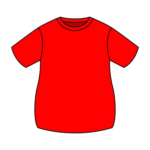 空白红色脂肪t恤矢量模板图片下载