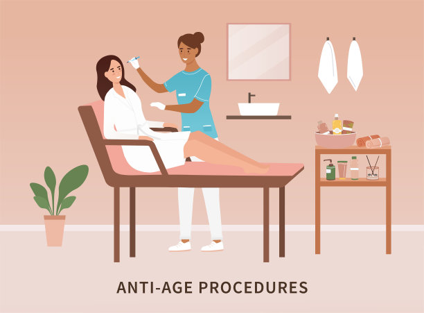 在美容院做抗衰老手术的女人图片下载