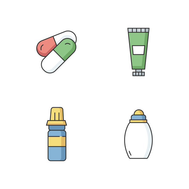 个人护理RGB颜色图标设置图片下载