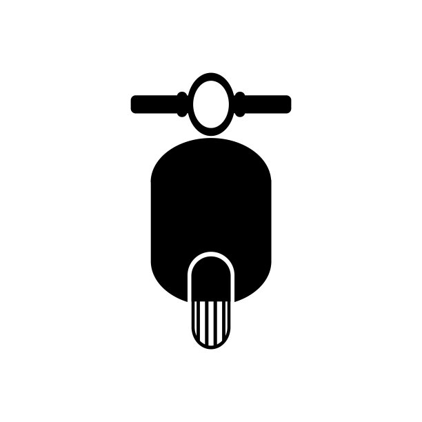 滑板车图标设计矢量模板图片下载