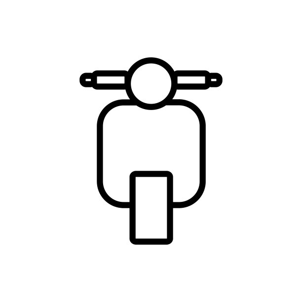 滑板车图标设计矢量模板图片下载