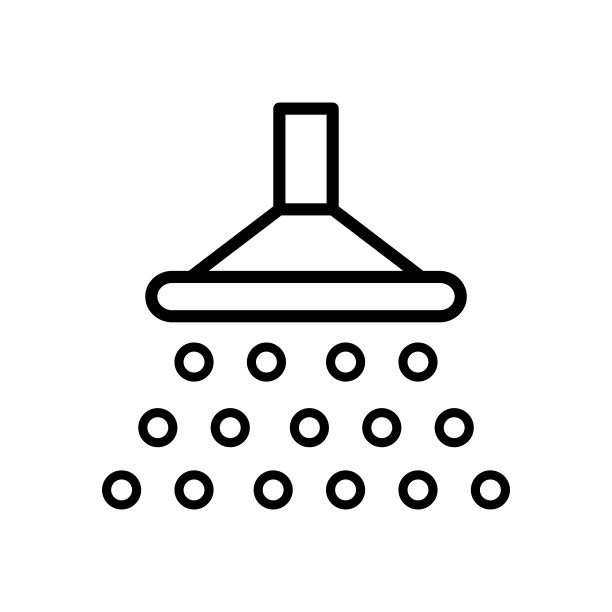 淋浴图标设计矢量模板图片下载