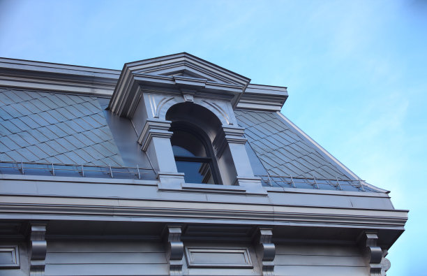 屋顶建筑天窗铝制建筑立面图片下载