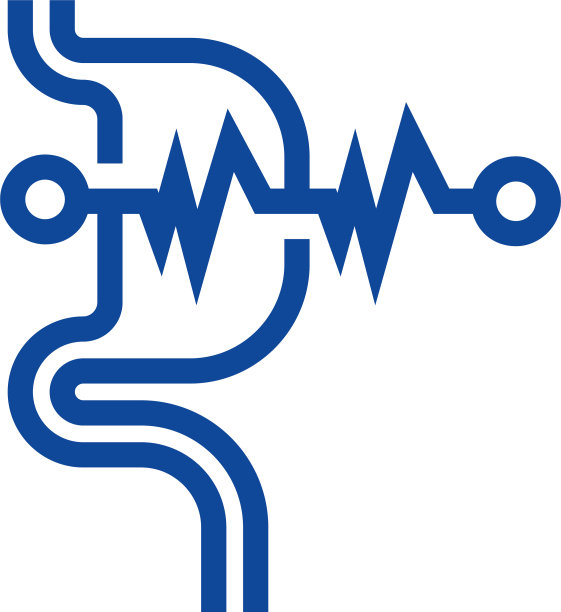 胃脉搏标志模板创意胃标志图片下载