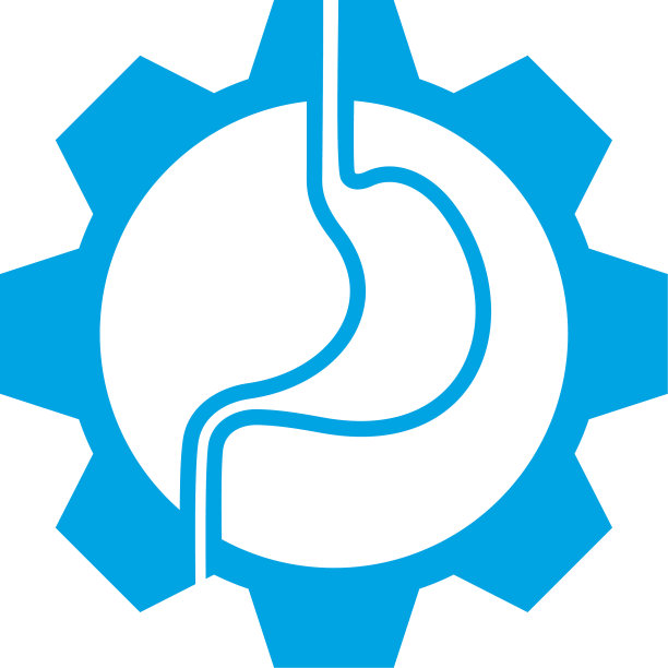 胃齿轮Logo模板创意胃Logo图片下载
