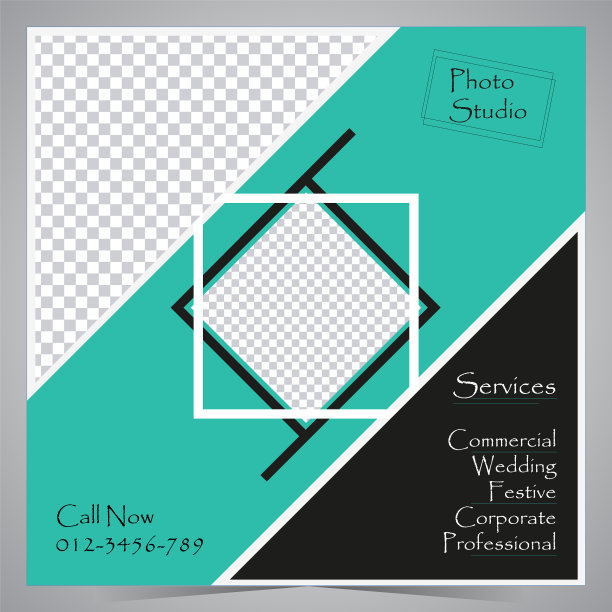 社交媒体摄影广告设计图片下载