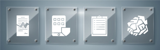 设置皱巴巴的纸球剪贴板和检查表图片下载