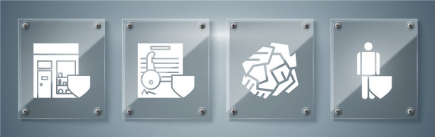 用盾皱纸设人寿保险图片下载