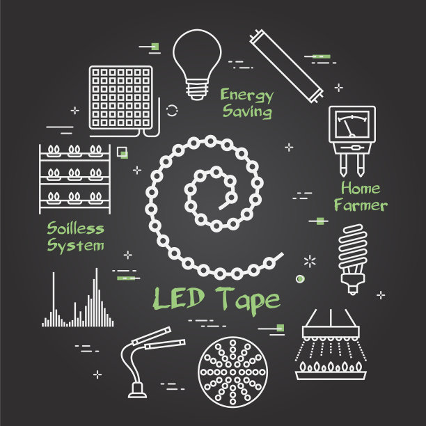 黑概念水培和生长领跑图片下载