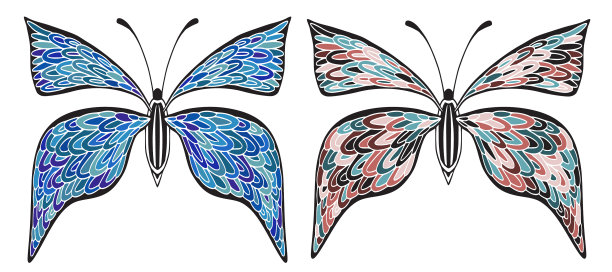 蝴蝶剪纸海报可打印设计图片下载