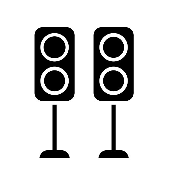扬声器图标设计矢量模板图片下载
