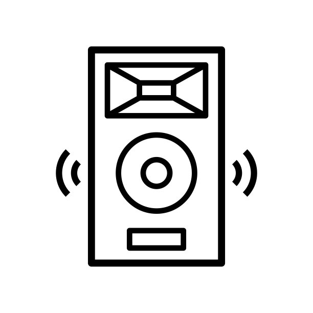 喇叭图标设计矢量模板图片下载