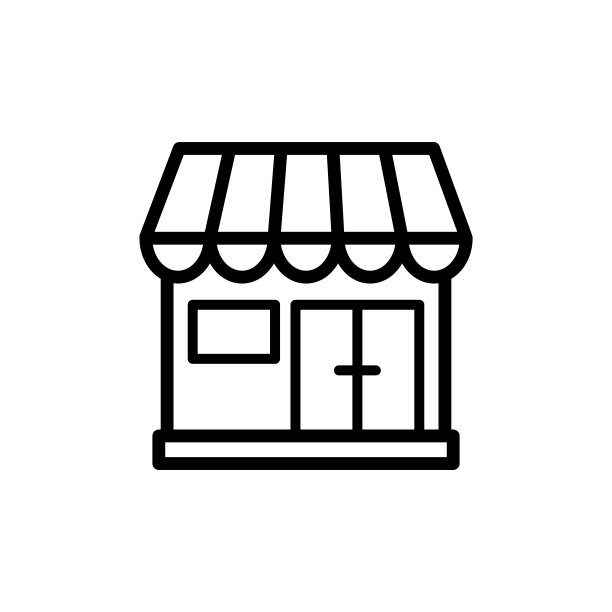 商店图标设计矢量模板图片下载