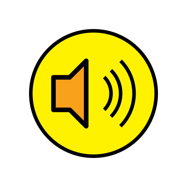 声音音量图标设计矢量模板图片下载