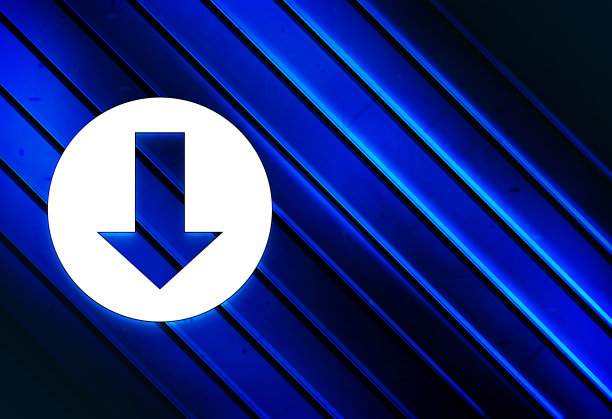 下载图标艺术线条抽象蓝色背景插图图片下载