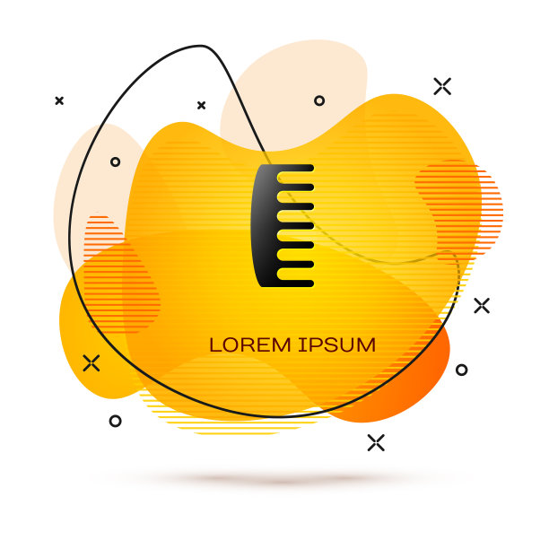 黑色毛刷图标孤立在白色背景图片下载