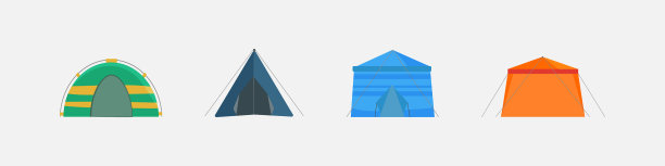 多颜色的帐篷图片下载