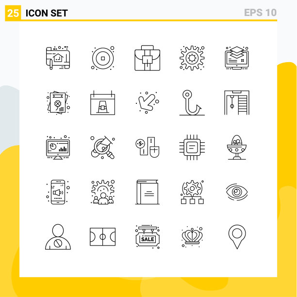 组25现代线条设置图层排列图片下载