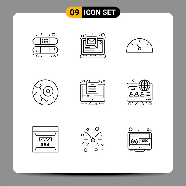 现代集9轮廓和符号等图片下载