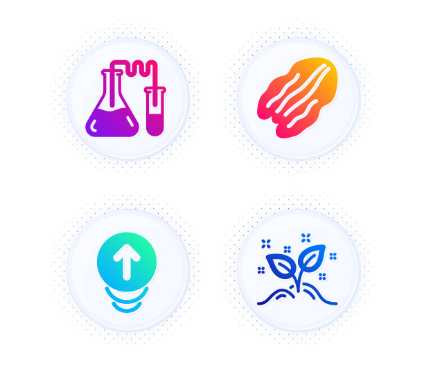 化学实验室胡桃和滑动图标设置图片下载