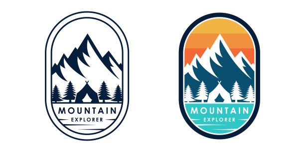 山峰Logo山峰徽章设计合集图片下载