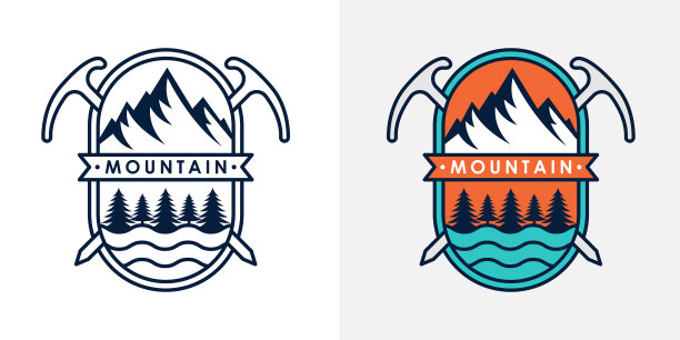 山峰Logo山峰徽章设计合集图片下载