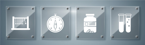 设置试管和烧瓶化学实验室图片下载