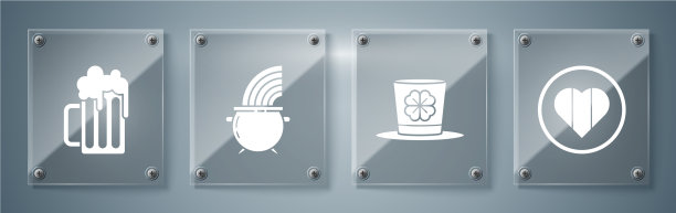 把心和快乐的圣帕特里克节小精灵图片下载