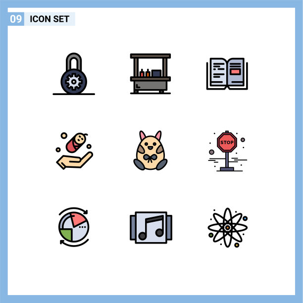 包9的创意填充线平色图片下载