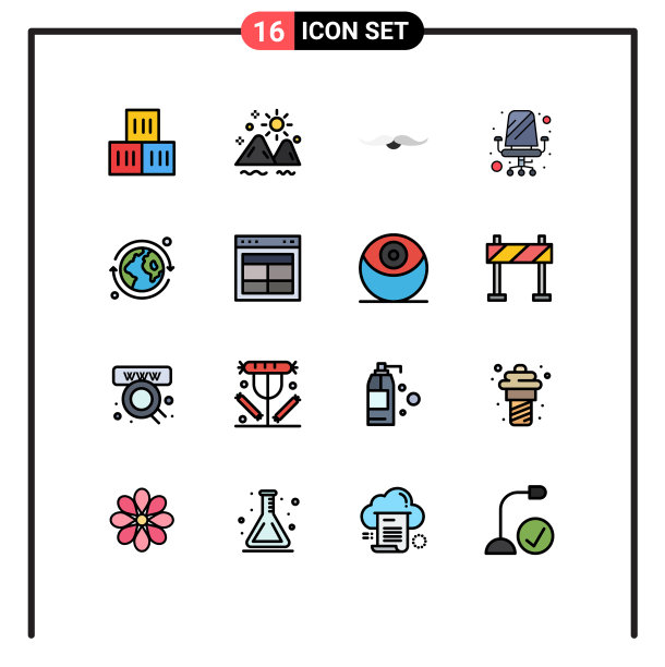 在网格上设置16条平面颜色填充线图片下载