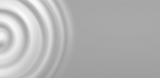 波状循环脉动的乳、水。乳制品、化妆品等掉落物溅起。旋转液滴，俯视图。图片下载