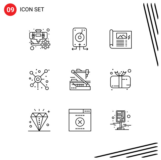 象形图集9简单轮廓连接图片下载