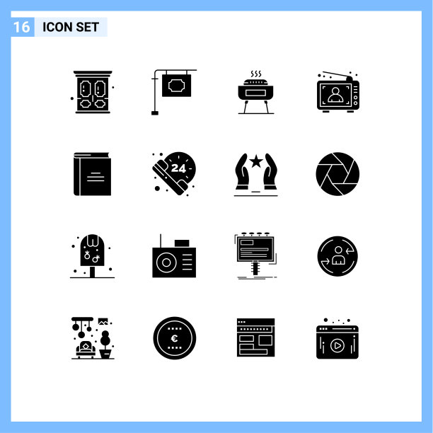 移动界面立体字形设置16个象形文字图片下载
