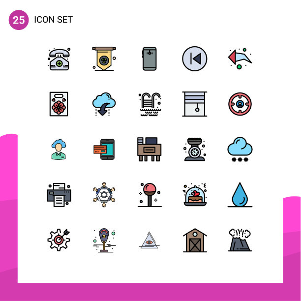 设置25填充线平面颜色的网格图片下载