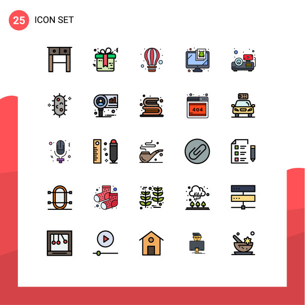 通用图标符号组25现代填充图片下载